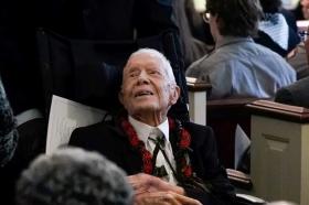 Cựu Tổng thống Jimmy Carter muốn thọ đến 100 tuổi để bỏ phiếu cho bà Harris  第1张