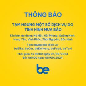 Be, Grab, ShopeeFood, Xanh SM dừng dịch vụ tại nhiều tỉnh thành do bão Yagi  第1张