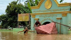  Myanmar: 74 người thiệt mạng vì lũ lụt, lở đất do siêu bão YAGI 第1张