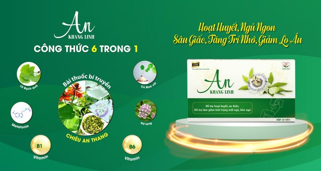  6 hoạt chất ngủ sâu giấc trong TPBVSK An Khang Linh, tuổi nào cũng cần bổ sung 