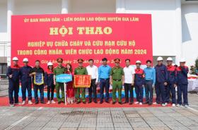 Gia Lâm: 32 đội tham gia hội thao nghiệp vụ chữa cháy, cứu nạn hộ  第10张